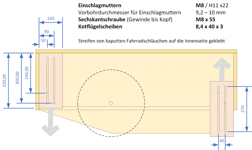 Zeichnung Stützen